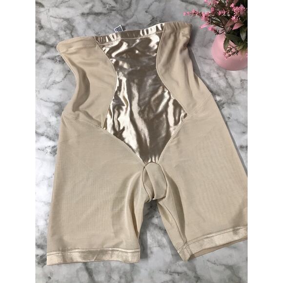 Women’s MAIDENFORM Pull On Waist Control Shapewear BEIGE Sz Large P1455 - Picture 2 of 7